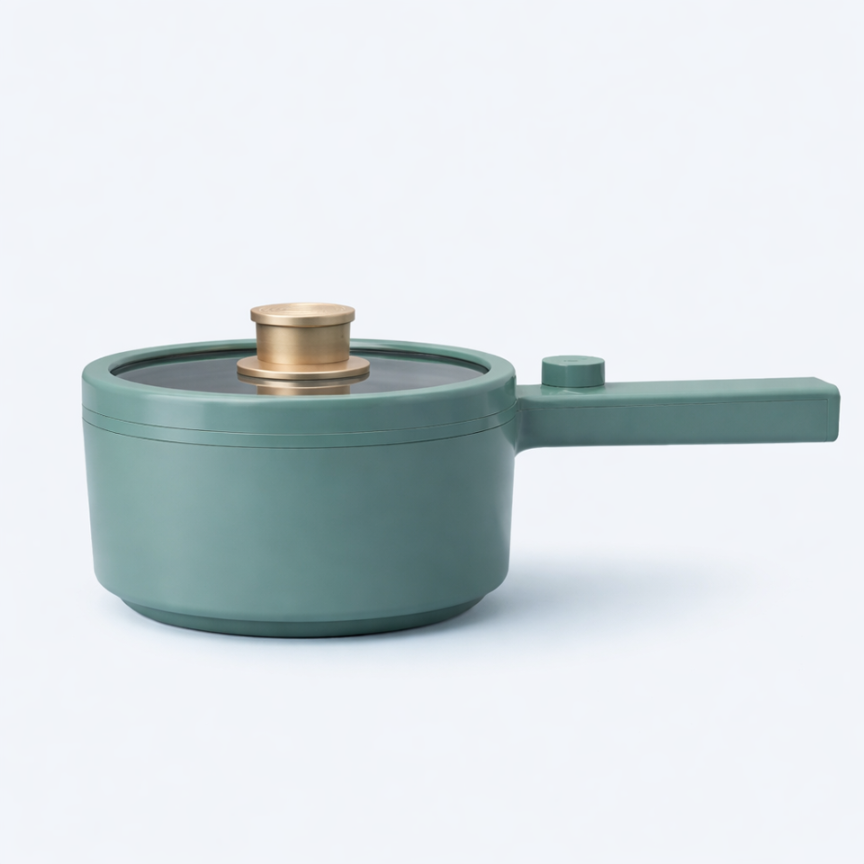 Alt: " Portable Electric Ramen Pot Cooking Pot Electric Hot Pan product image – Acuvick " Portable Electric Ramen Pot Cooking Pot Electric Hot Pan for quick and convenient indoor cooking