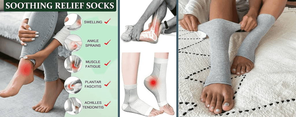 Embrace comfort with neuropathy socks at Acuvick Store.