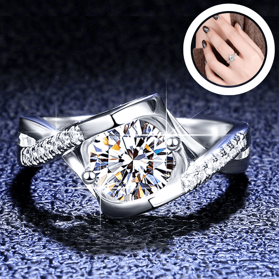 Exquisite Luxury Moissanite Ring for Women Diamond Wedding Band