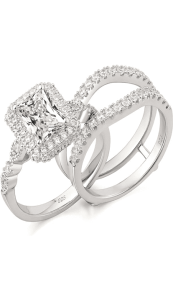 Complete your love story with our enchanting Enhancer Engagement Ring Set for Women.
