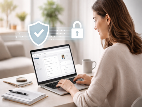 Account Security & Privacy showing secure account access and protected user data on Acuvick