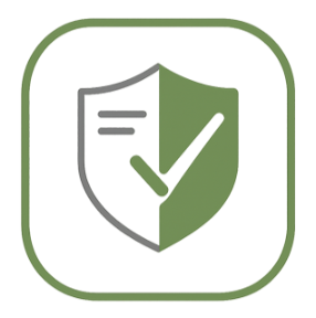Corporate responsibility and compliance icon representing ethical business practices and regulatory standards
