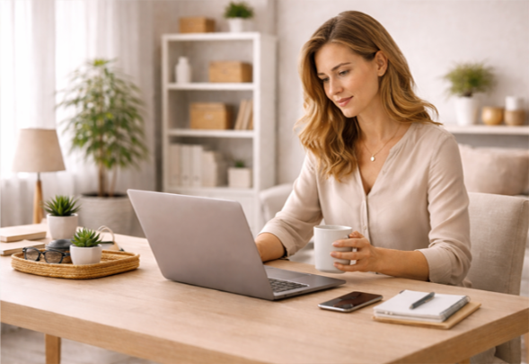 A secure digital workspace representing website cookie usage, privacy protection, and user transparency.