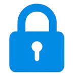 Secure icon representing safe transactions and encryption