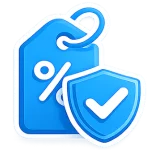 Verified discount icon showing approved savings on Acuvick products
