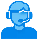 Customer support icon for fast and reliable assistance