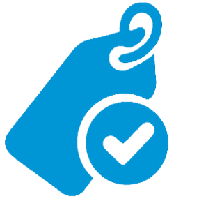 Final-Price Savings icon representing discounted clearance items with verified value