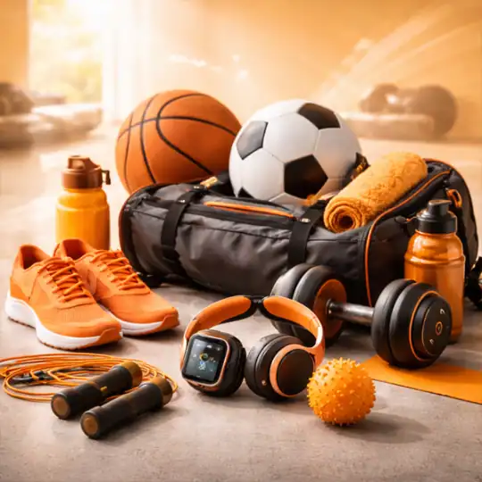 Sports and fitness gear for training and outdoor activities.