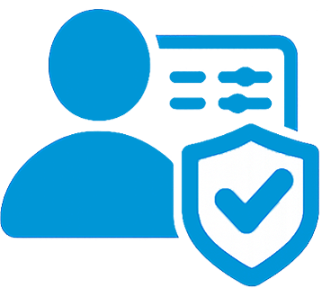 Secure Acuvick user dashboard icon showing protected account management and order control