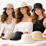 Women’s fashion hats and caps including baseball caps and bucket hats