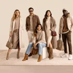 Autumn collection layered clothing earth tone outfits and transitional fashion