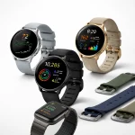 A wearable health and fitness smartwatch with colorful display and multiple features.