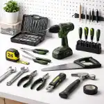 A versatile collection of hand and power tools for home improvement projects and repairs.