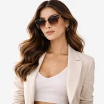 Stylish women’s fashion sunglasses with UV protection by Acuvick