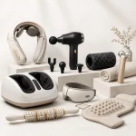 Massage devices collection featuring wellness recovery and relaxation tools