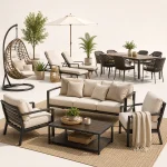 Outdoor furniture collection featuring patio seating garden and balcony furniture