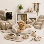 Pet accessories collection featuring modern pet care and lifestyle essentials