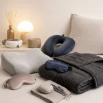 Sleep accessories collection featuring wellness comfort and relaxation essentials
