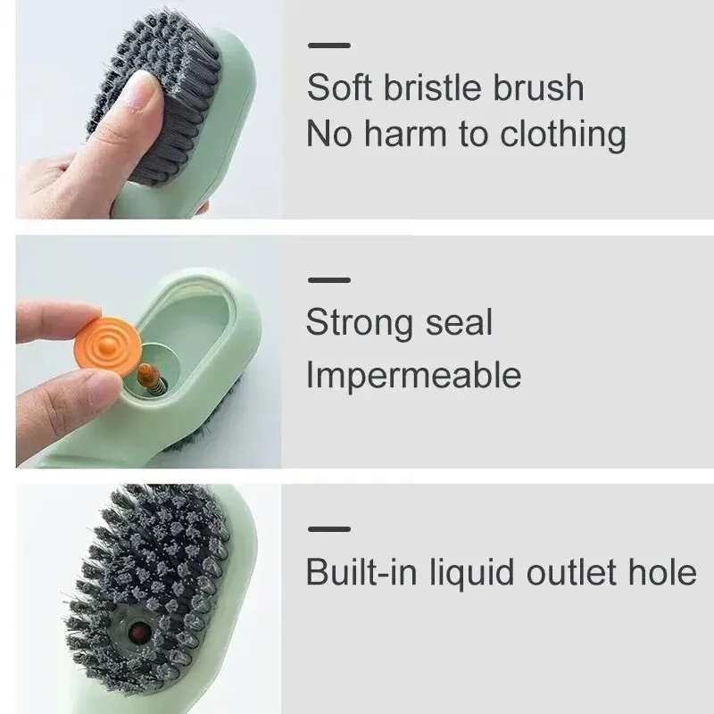 Alt: " Automatic Soap Dispensing Shoe Cleaning Brush with Soft Bristles product image – Acuvick " Automatic Soap Dispensing Shoe Cleaning Brush with Soft Bristles - Image 3