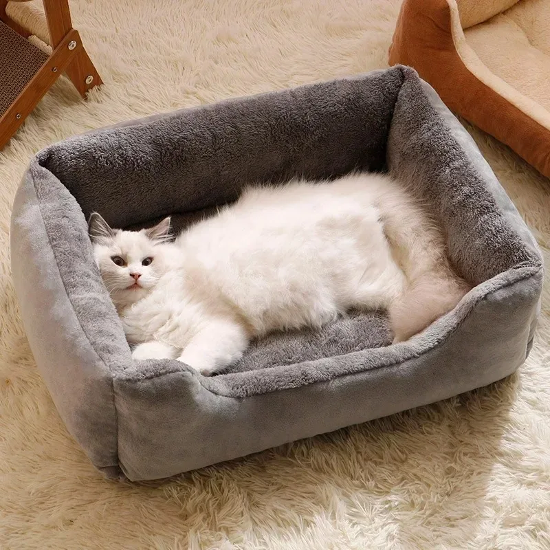 Alt: " Premium Plush Pet Bed for Cats & Small Dogs product image – Acuvick " Premium Plush Pet Bed for Cats & Small Dogs - Image 2