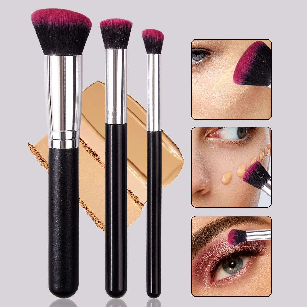 Alt: " Foundation & Concealer Makeup Brush Set for Flawless Blending product image – Acuvick " Foundation & Concealer Makeup Brush Set for Flawless Blending - Image 9