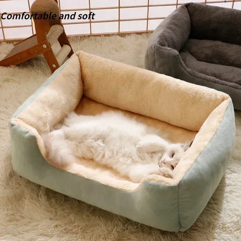 Alt: " Premium Plush Pet Bed for Cats & Small Dogs product image – Acuvick " Premium Plush Pet Bed for Cats & Small Dogs - Image 3