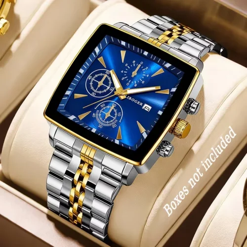 Luxury Square Dial Men's Quartz Business Watch