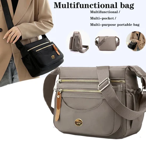 Unisex Waterproof Nylon Crossbody Messenger Bag