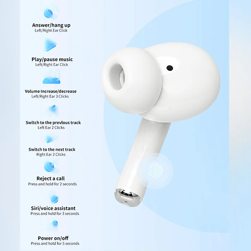 Alt: " Premium Air Pro Wireless Bluetooth Earbuds with Charging Case product image – Acuvick " Premium Air Pro Wireless Bluetooth Earbuds with Charging Case - Image 6