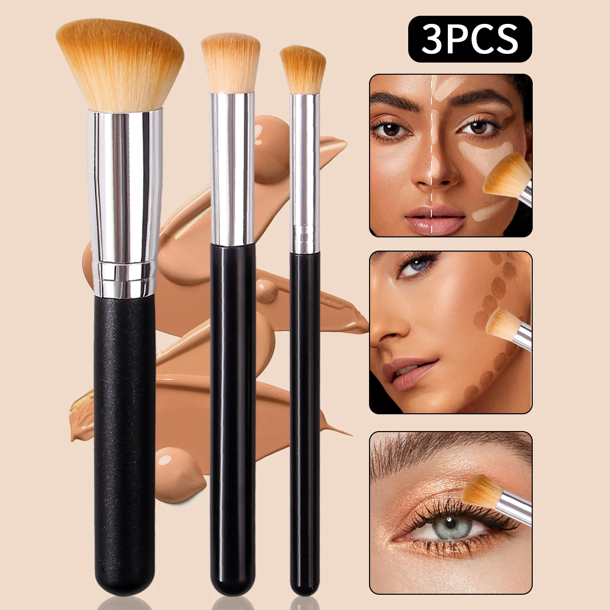Alt: " Foundation & Concealer Makeup Brush Set for Flawless Blending product image – Acuvick " Foundation & Concealer Makeup Brush Set for Flawless Blending - Image 8
