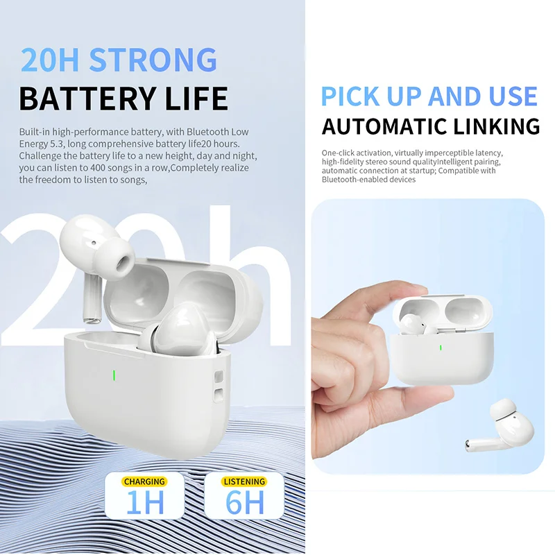 Alt: " Premium Air Pro Wireless Bluetooth Earbuds with Charging Case product image – Acuvick " Premium Air Pro Wireless Bluetooth Earbuds with Charging Case - Image 5