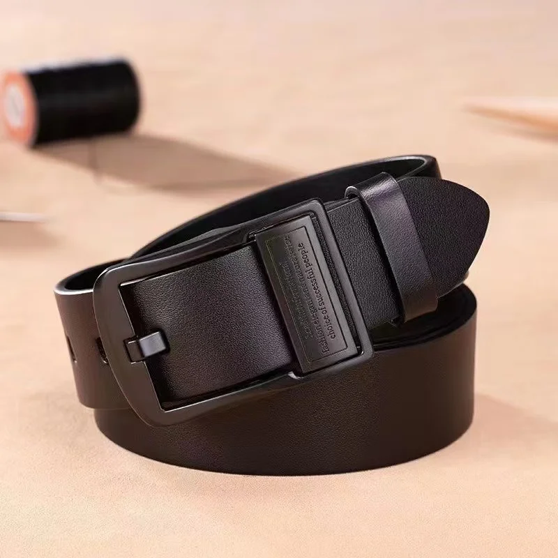 Alt: " Genuine Leather Men's Pin Buckle Belt for Business & Casual Wear product image – Acuvick " Genuine Leather Men's Pin Buckle Belt for Business & Casual Wear - Image 5
