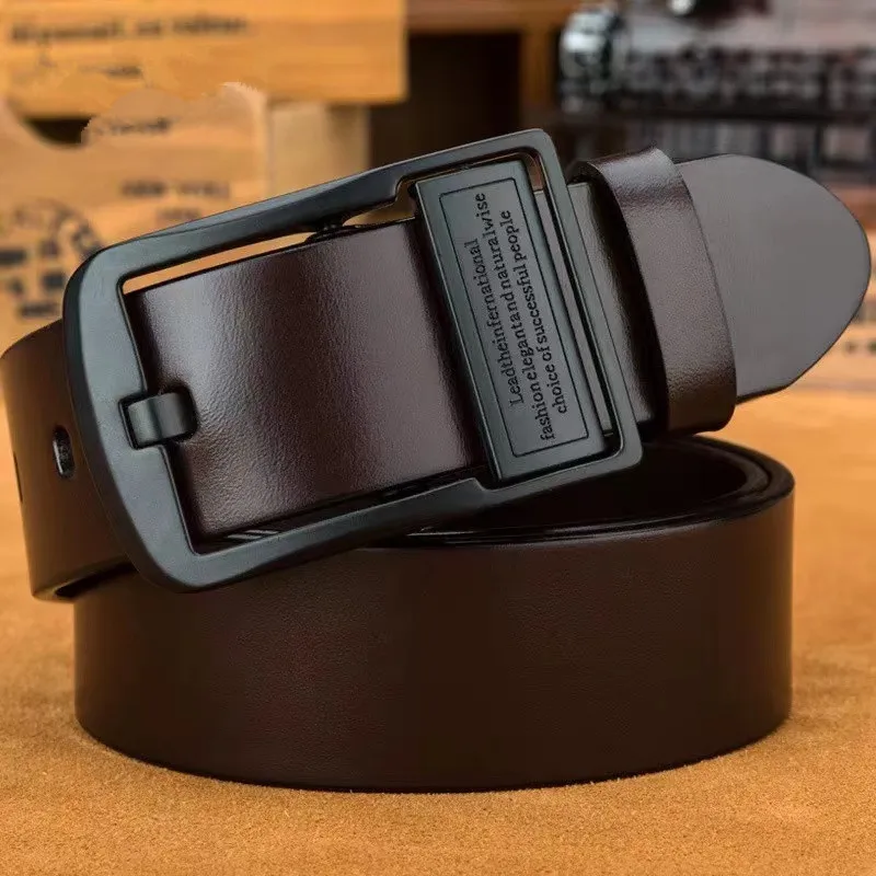 Alt: " Genuine Leather Men's Pin Buckle Belt for Business & Casual Wear product image – Acuvick " Genuine Leather Men's Pin Buckle Belt for Business & Casual Wear - Image 2