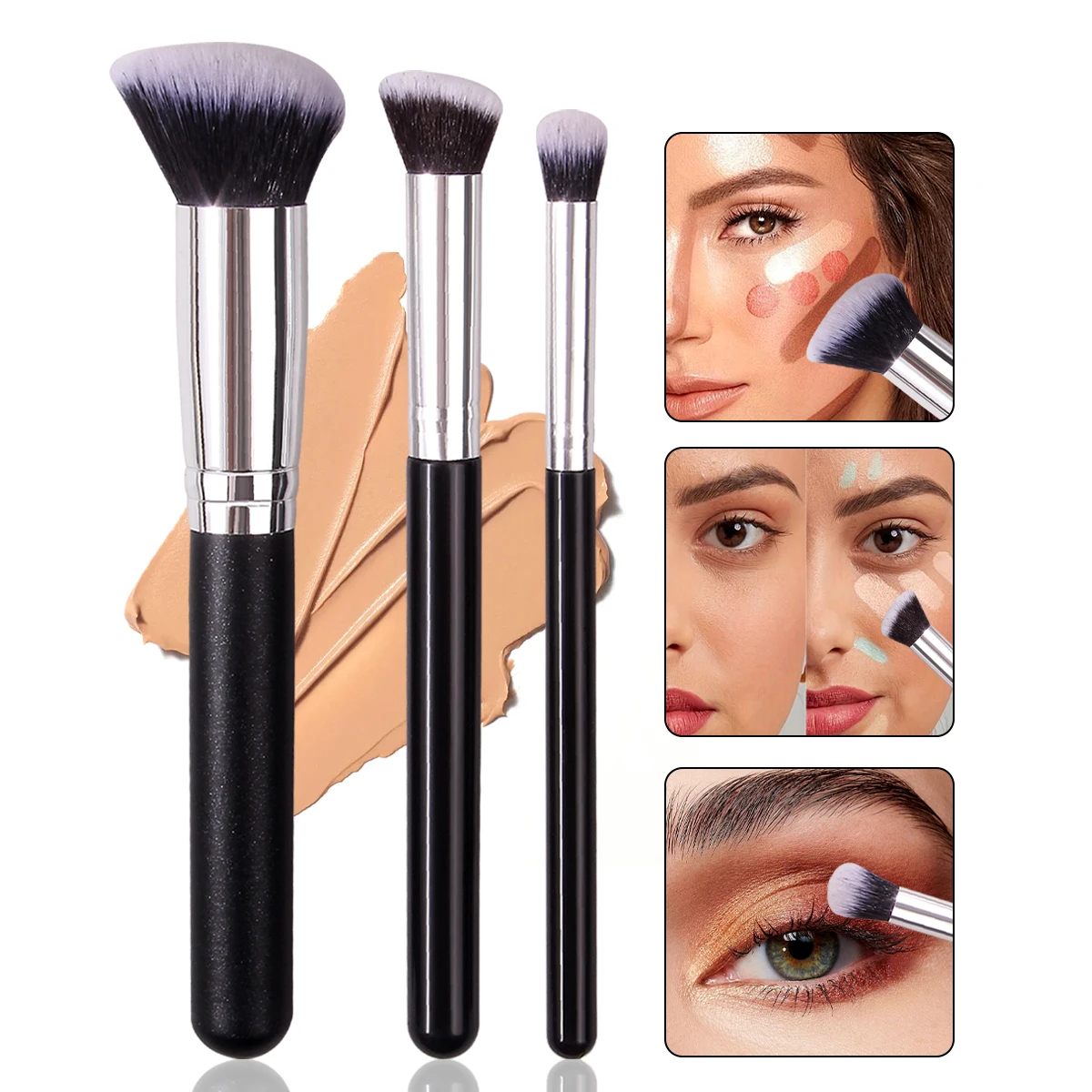 Alt: " Foundation & Concealer Makeup Brush Set for Flawless Blending product image – Acuvick " Foundation & Concealer Makeup Brush Set for Flawless Blending - Image 12