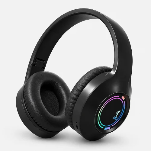 Premium Bluetooth 5.3 RGB wireless gaming headphones with immersive stereo sound, low-latency connection, built-in microphone, and comfortable over-ear design for gaming, music, and calls.