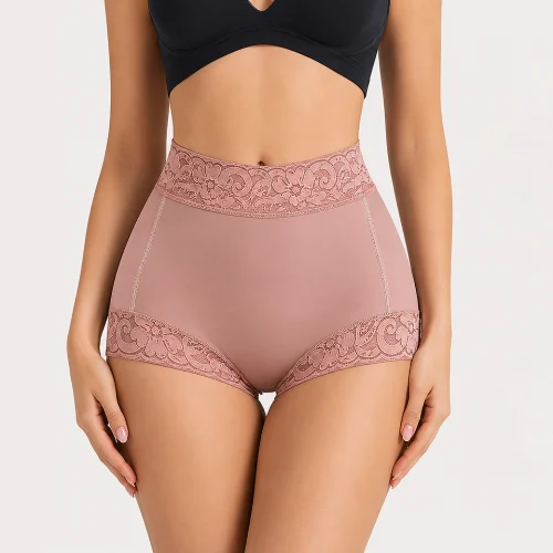 Premium seamless butt padded shapewear panties with tummy control and hip enhancer in beige