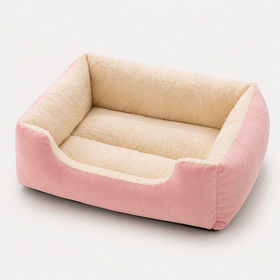 Alt: " Premium Plush Pet Bed for Cats & Small Dogs product image – Acuvick " Premium Plush Pet Bed for Cats and Small Dogs Soft Washable Cozy Cushion