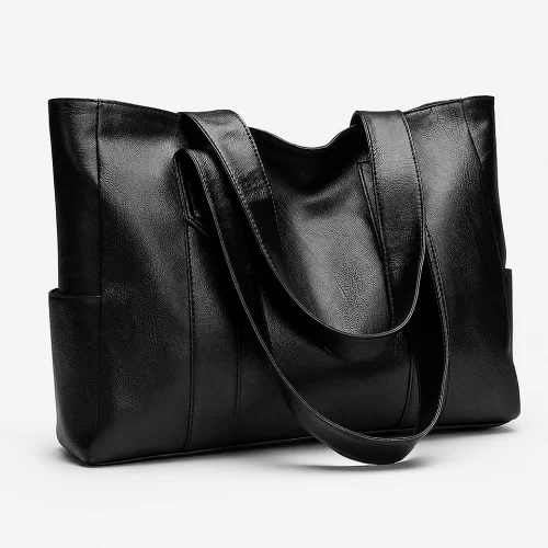 Premium Vintage Women's Large Capacity PU Leather Shoulder Tote Bag