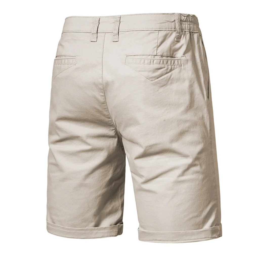 Alt: " Men's 100% Cotton Business Casual Shorts product image – Acuvick " Men's 100% Cotton Business Casual Shorts - Image 3