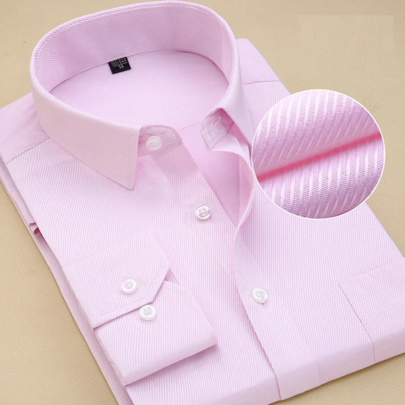 Alt: " Premium Men's Slim Fit Business Dress Shirt product image – Acuvick " Premium Men's Slim Fit Business Dress Shirt - Image 2