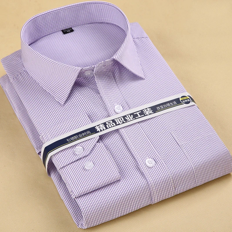 Alt: " Premium Men's Slim Fit Business Dress Shirt product image – Acuvick " Premium Men's Slim Fit Business Dress Shirt - Image 7