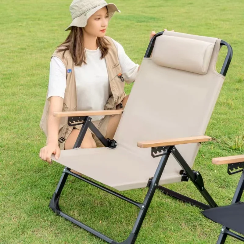 Alt: " 5-Position Folding Outdoor Recliner Chair product image – Acuvick " 5-Position Folding Outdoor Recliner Chair - Image 2