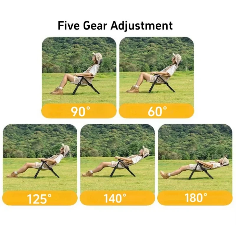 Alt: " 5-Position Folding Outdoor Recliner Chair product image – Acuvick " 5-Position Folding Outdoor Recliner Chair - Image 5