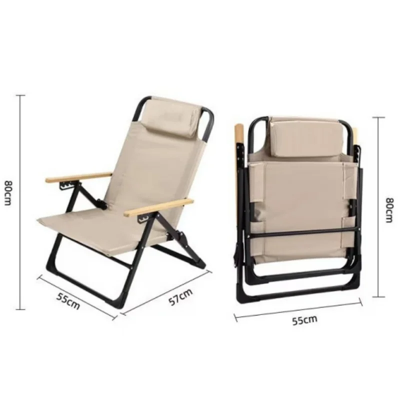 Alt: " 5-Position Folding Outdoor Recliner Chair product image – Acuvick " 5-Position Folding Outdoor Recliner Chair - Image 6
