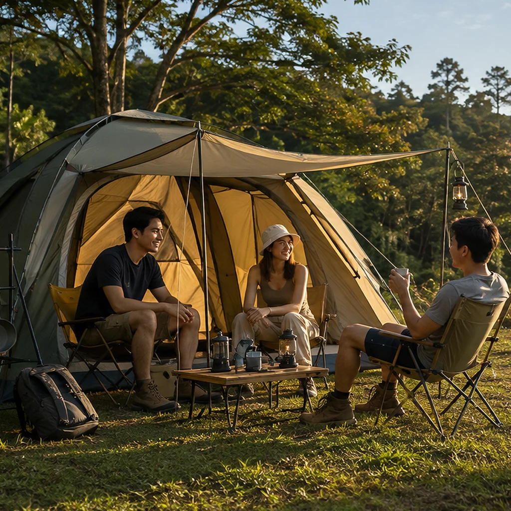 Camping gear and outdoor essentials for camping adventures