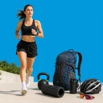 Sport and outdoor collection featuring fitness and adventure gear