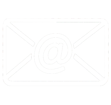 White email envelope icon for contact and customer support
