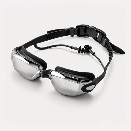 Anti-fog prescription swimming goggles for adults with myopia lenses