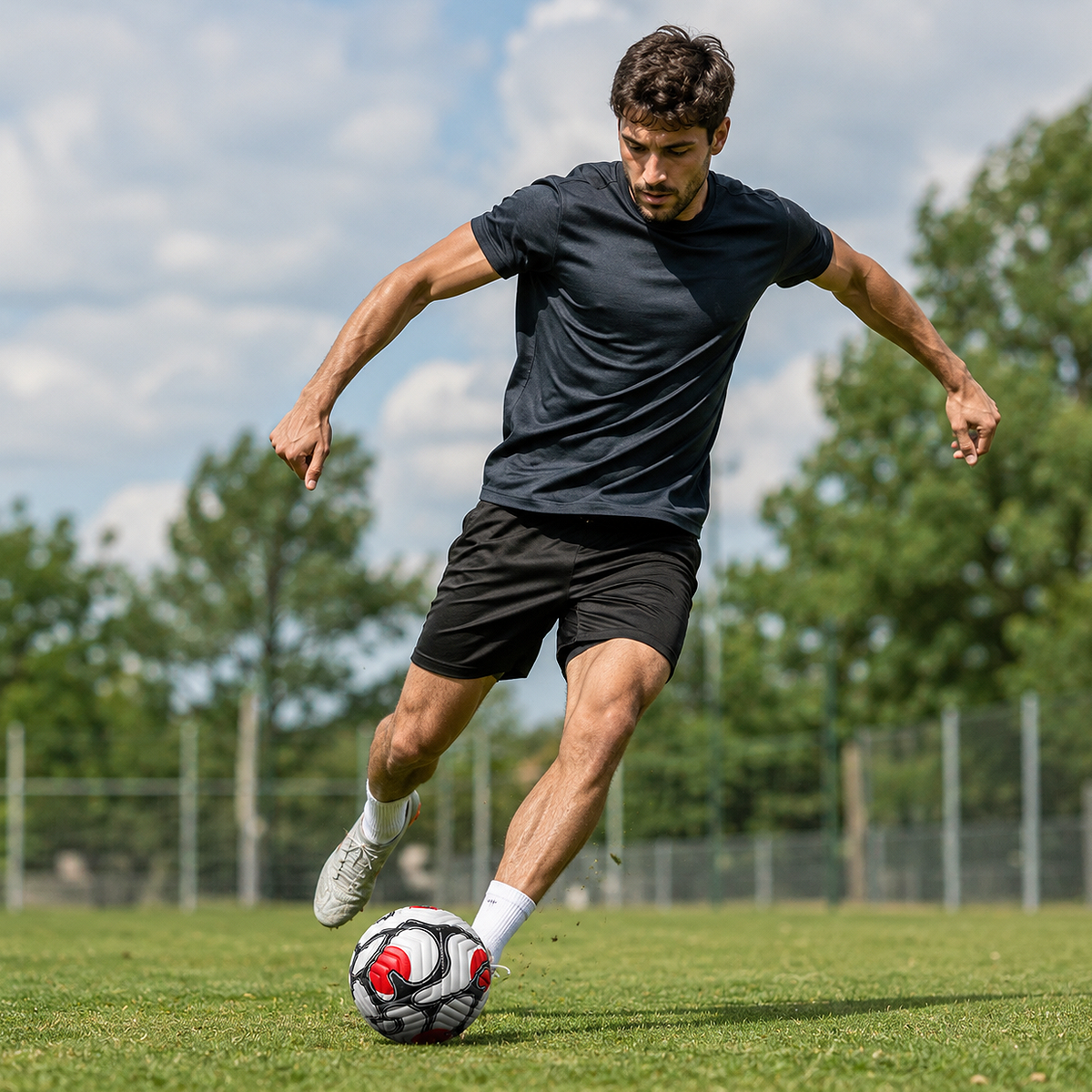 Alt: " Size 5 PU Soccer Ball for Training & Outdoor Play product image – Acuvick " Size 5 PU Soccer Ball gift for sports lovers and football enthusiasts