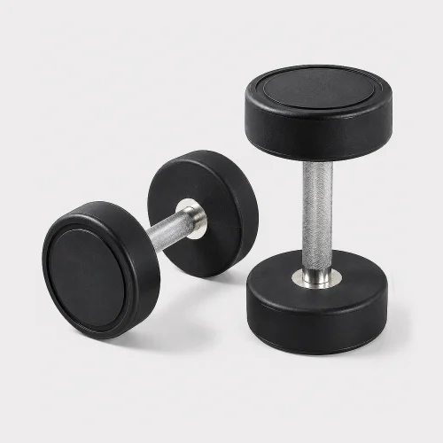Steel dumbbell set for home gym strength training